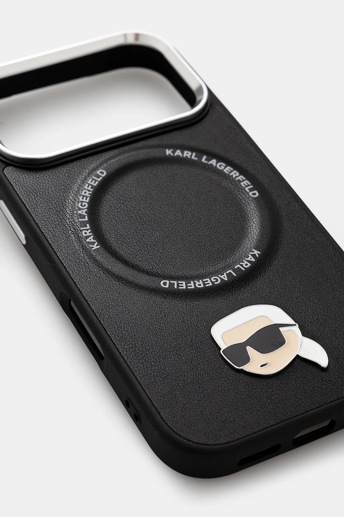 Karl Lagerfeld husă pentru telefon iPhone 17 Pro KLHMP17LPSMLRKLK negru AA00
