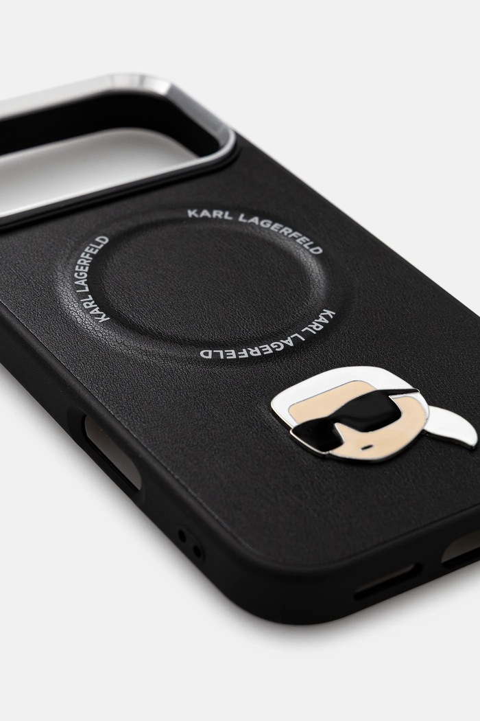 Karl Lagerfeld husă pentru telefon iPhone 17 Pro Max KLHMP17XPSMLRKLK negru AA00