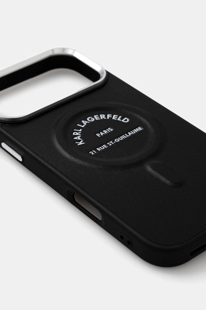 Karl Lagerfeld Husă pentru telefon iPhone 17 Pro Max KLHMP17XPSKRSGEK negru AA00