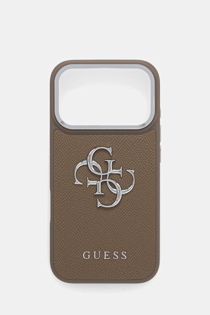 Guess Puzdro na mobil Guess iPhone 17 Pro hnedá GUHCP17LPG4SMCEW