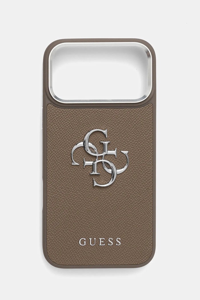 Guess Puzdro na mobil Guess iPhone 17 Pro Max hnedá GUHCP17XPG4SMCEW