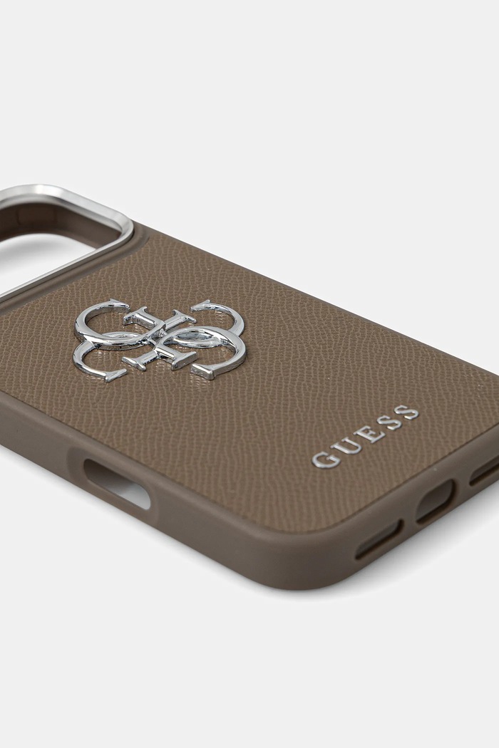 Guess Puzdro na mobil Guess iPhone 17 Pro Max GUHCP17XPG4SMCEW hnedá AA00