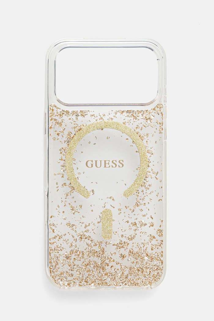 Puzdro na mobil Guess iPhone 17 Pro Max na mobil zlatá GUHMP17XRGRGED