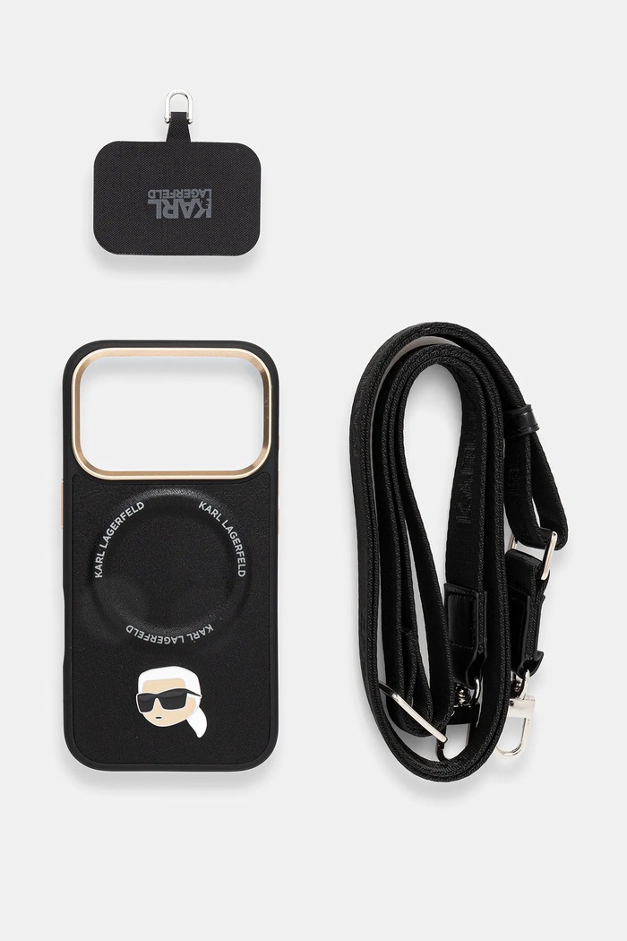 Puzdro na mobil Karl Lagerfeld iPhone 17 Pro KLHMP17LPCRLRKLK