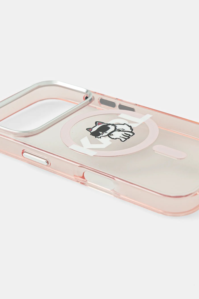Puzdro na mobil Karl Lagerfeld iPhone 17 Pro KLHMP17LHGCHGKBP ružová AA00
