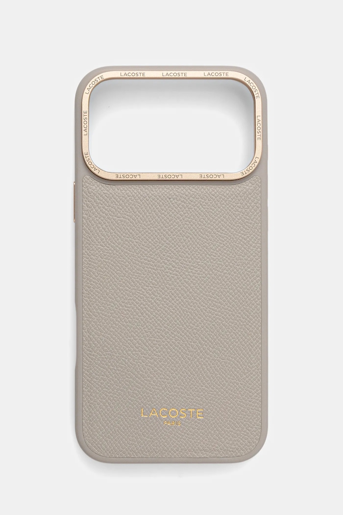 Etui za telefon Lacoste iPhone 17 Pro Max Za telefon bež LCHMP17XPCEGT