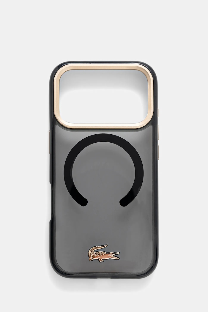 Чехол на телефон Lacoste iPhone 17 Pro для телефона чёрный LCHMP17LUFWAK