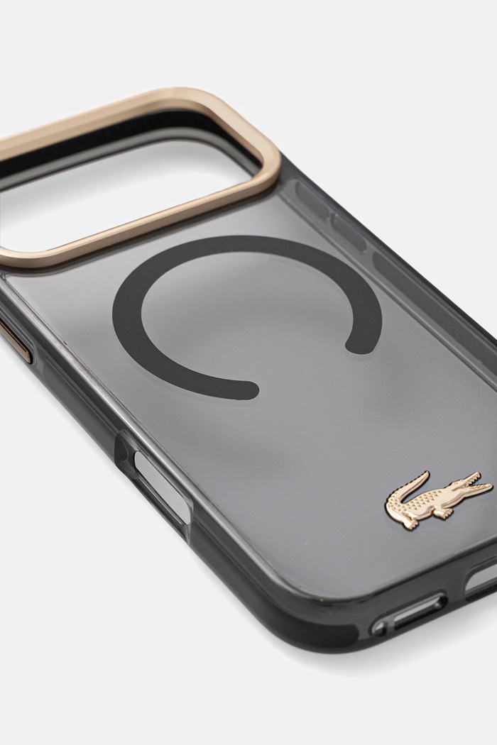 Lacoste telefon tok iPhone 17 Pro Max LCHMP17XUFWAK fekete AA00