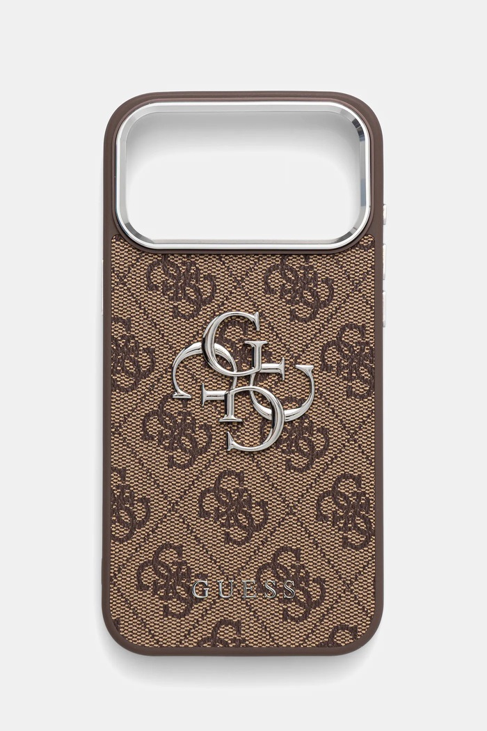 Θήκη κινητού Guess iPhone 17 Pro Max για τηλέφωνο καφέ GUHCP17XP4G4SMCW