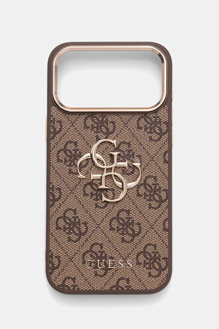 Θήκη κινητού Guess iPhone 17 Pro Max για τηλέφωνο καφέ GUHCP17X4GMGCBR