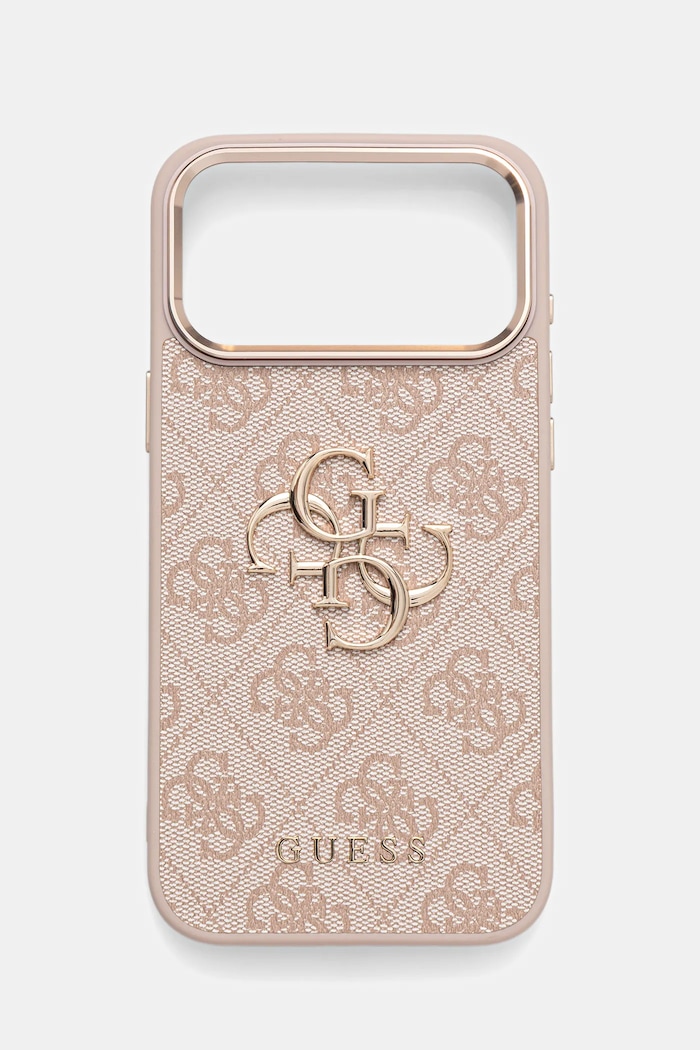 Obal na telefon Guess iPhone 17 Pro Max nášivka růžová GUHCP17X4GMGCPI