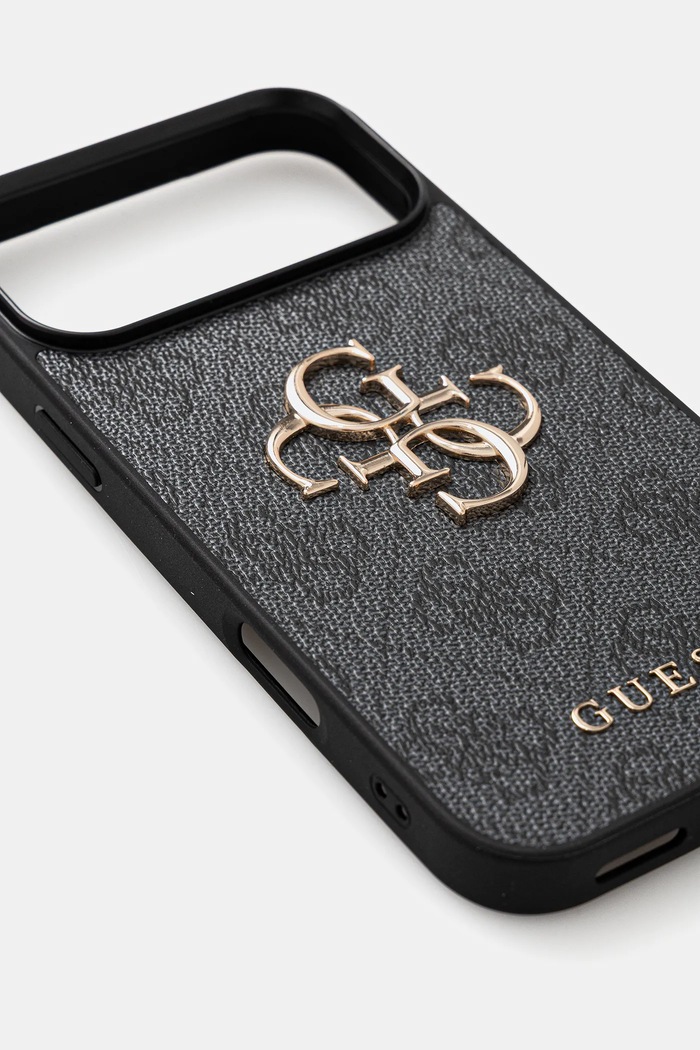 Кейс за телефон Guess iPhone 17 Pro Max GUHCP17X4GMGGR сив AA00