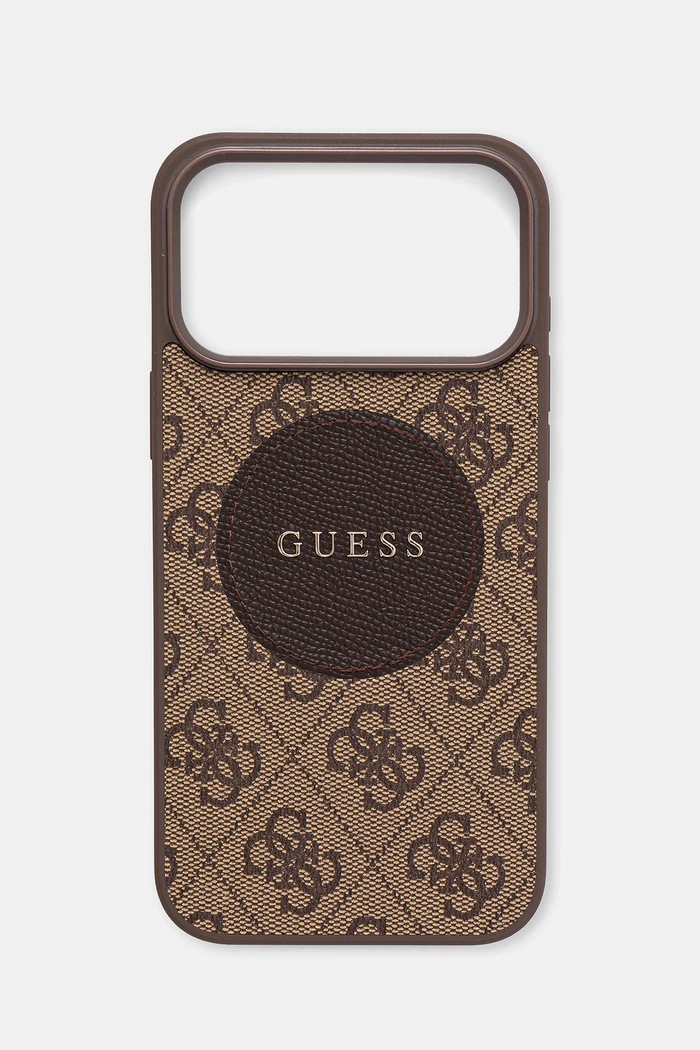 Θήκη κινητού Guess iPhone 17 Pro Max για τηλέφωνο καφέ GUHMP17XP4PGRSGW
