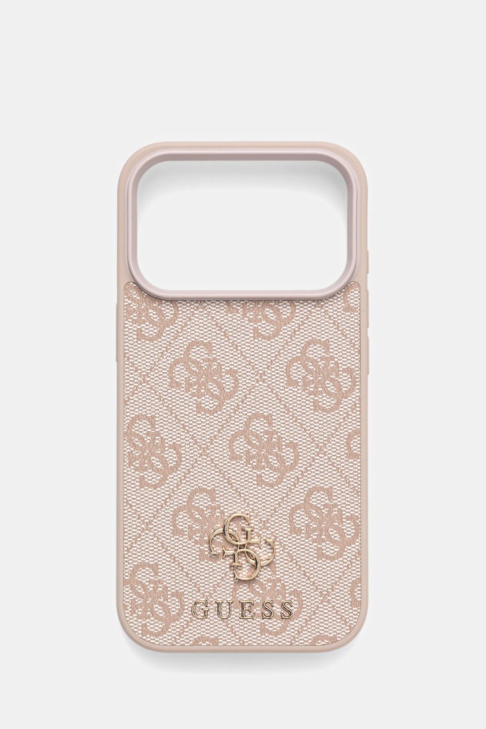Guess custodia per telefono iPhone 17 Pro stampa all-over rosa GUHMP17LP4SM4MP