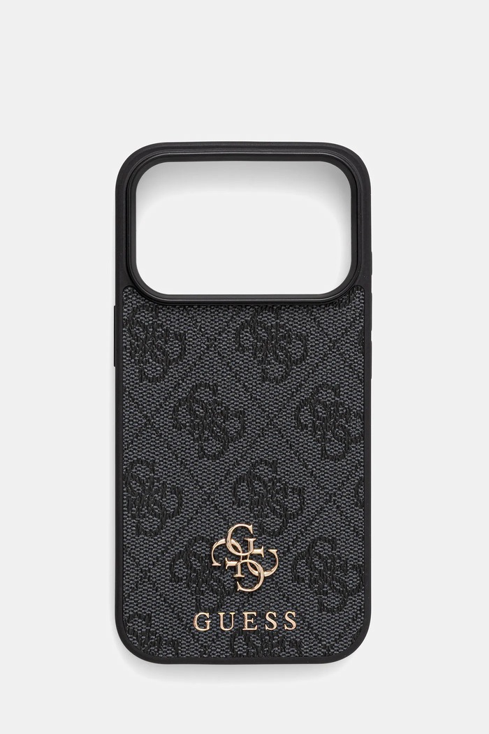 Guess telefon tok iPhone 17 Pro aplikációval fekete GUHMP17LP4SM4MK
