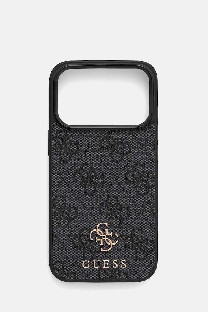 Guess telefon tok iPhone 17 Pro aplikációval fekete GUHMP17LP4SM4MK