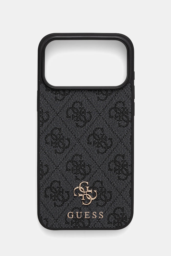 Guess custodia per telefono iPhone 17 Pro Max stampa all-over nero GUHMP17XP4SM4MK