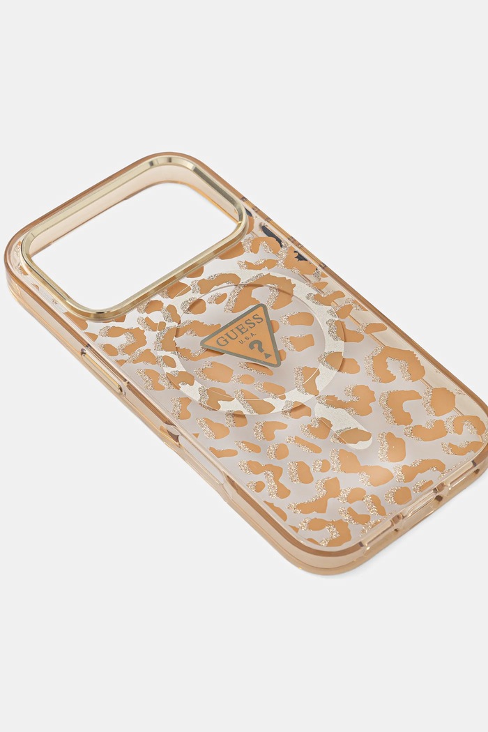 Puzdro na mobil Guess iPhone 17 Pro GUHMP17LHLEGTGLW hnedá AA00