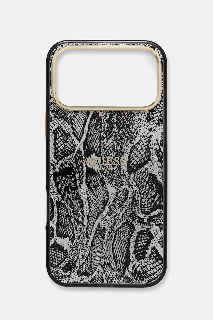Obal na telefon Guess iPhone 17 Pro Max na mobil černá GUHMP17XHIMPYGK