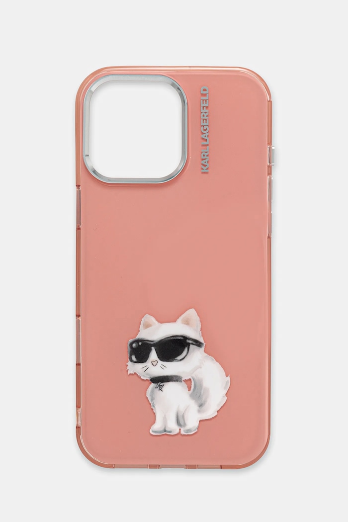 Puzdro na mobil Karl Lagerfeld iPhone 16 Pro Max na mobil ružová KLHCP16XHMCHAQP