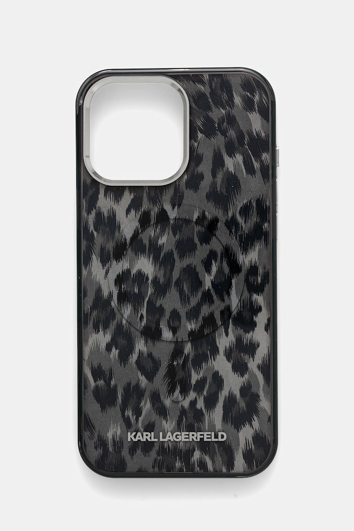 Θήκη κινητού Karl Lagerfeld iPhone 16 Pro Max Συσκευασία Δώρου γκρί KLHMP16XHDLEOICK