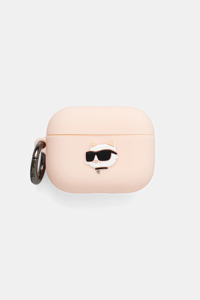Karl Lagerfeld husă pentru căști AirPods Pro 3 pentru telefon roz KLAP3RUNCHP