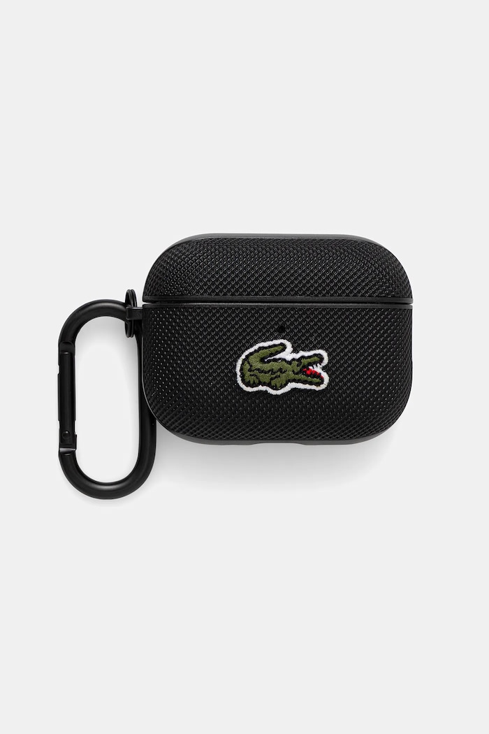 Ovitek za airpods Lacoste AirPods Pro 3 Potisk črna LCAP3PVCK