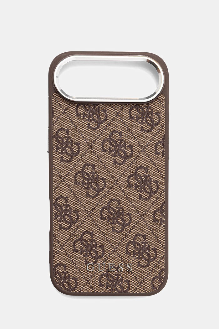 Puzdro na mobil Guess iPhone 17 Air na mobil hnedá GUHMP17MP4GSSMCW