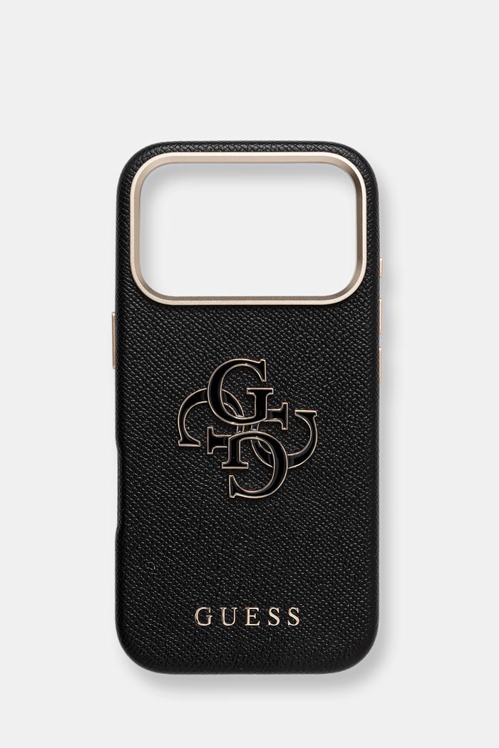 Puzdro na mobil Guess iPhone 17 Pro na mobil čierna GUHCP17L5PS4RGGK