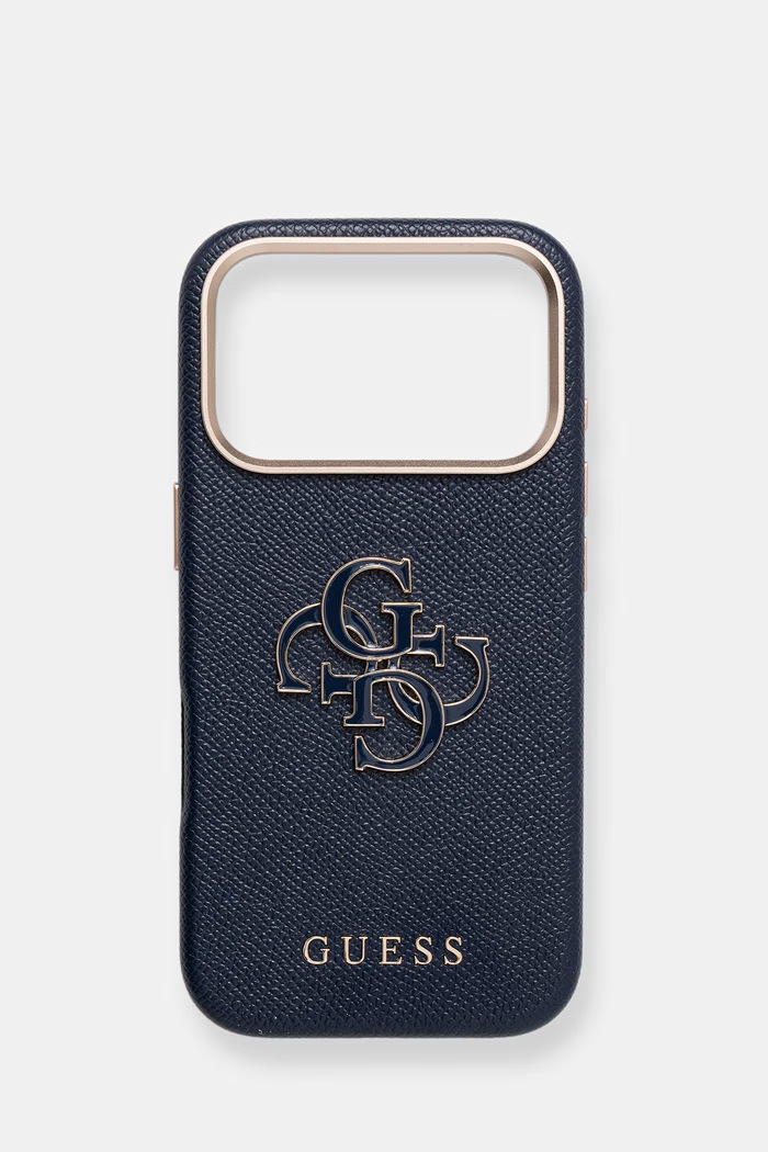 Puzdro na mobil Guess iPhone 17 Pro na mobil modrá GUHCP17L5PS4RGGB