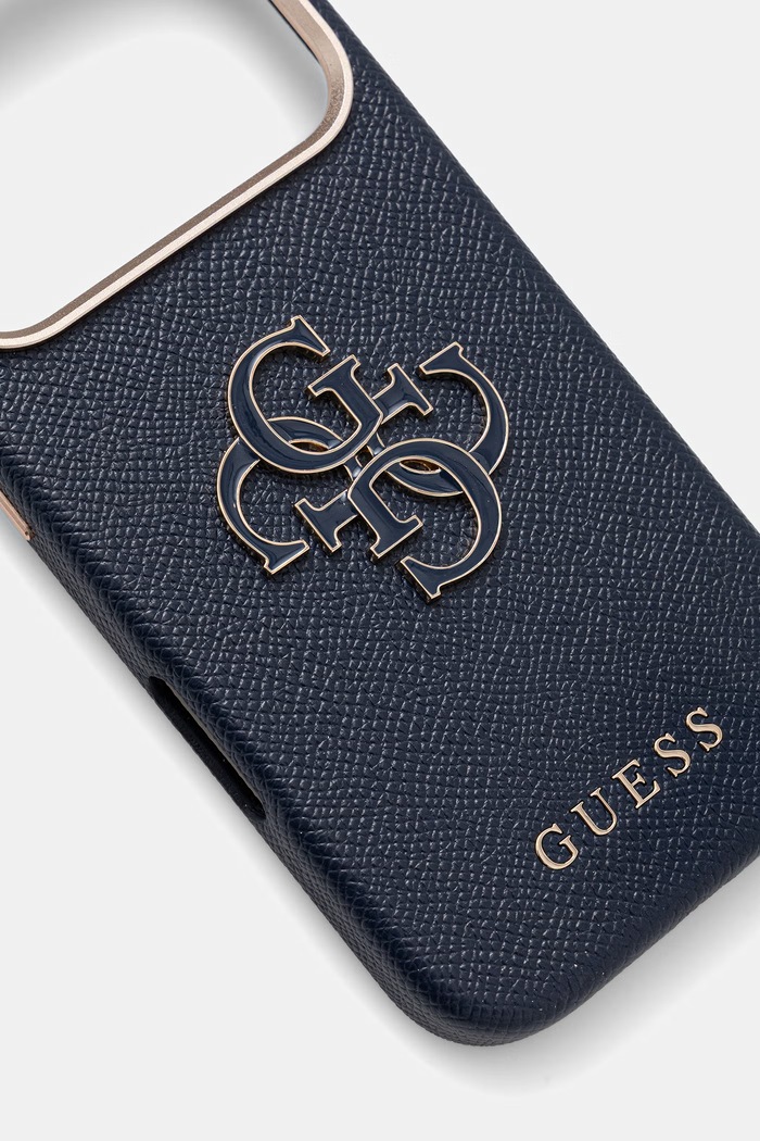 Puzdro na mobil Guess iPhone 17 Pro GUHCP17L5PS4RGGB modrá AA00
