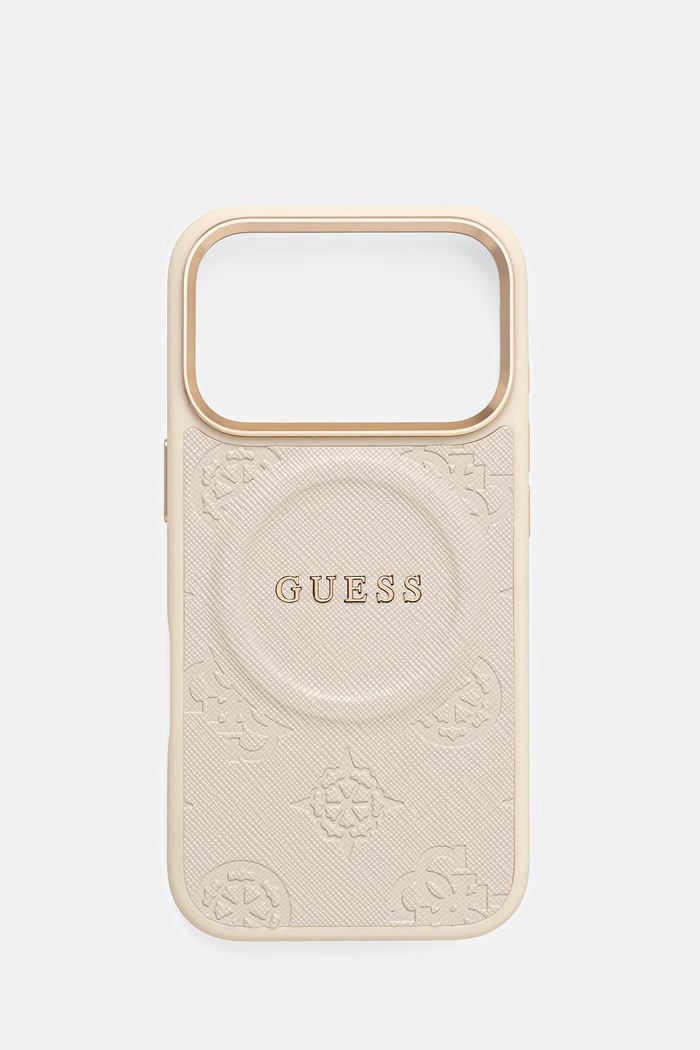 Guess etui na telefon iPhone 17 Pro na telefon beżowy GUHMP17LPSAMSECE
