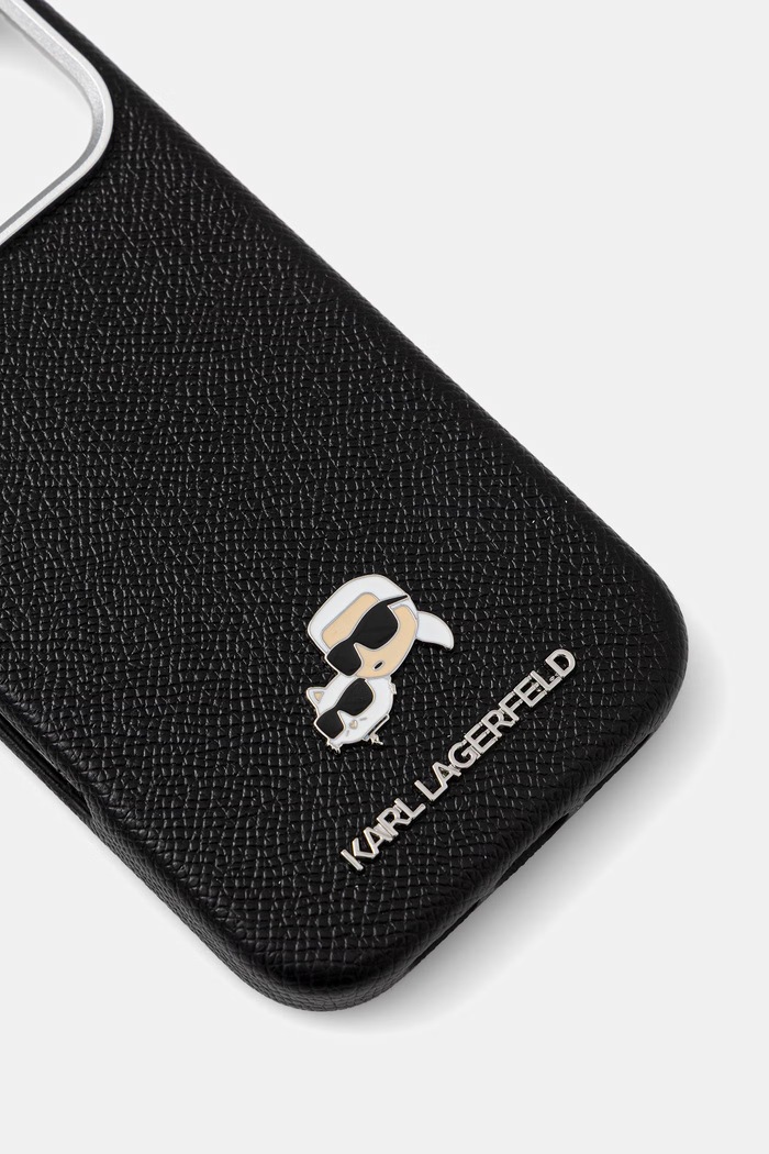 Etui za telefon Karl Lagerfeld iPhone 17 Pro KLHMP17L6PFKCLK črna AA00