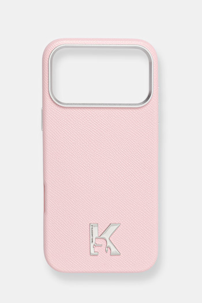 Puzdro na mobil Karl Lagerfeld iPhone 17 Pro Max na mobil ružová KLHMP17X5PGFKHGP