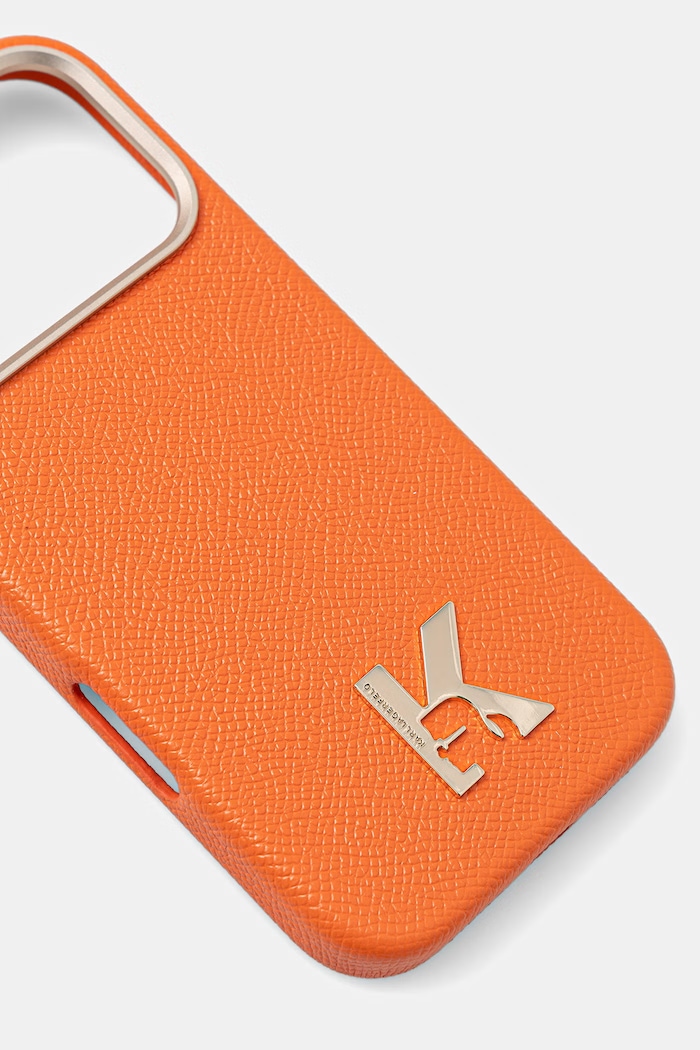 Karl Lagerfeld etui na telefon iPhone 17 Pro KLHMP17L5PGFKHGO pomarańczowy AA00