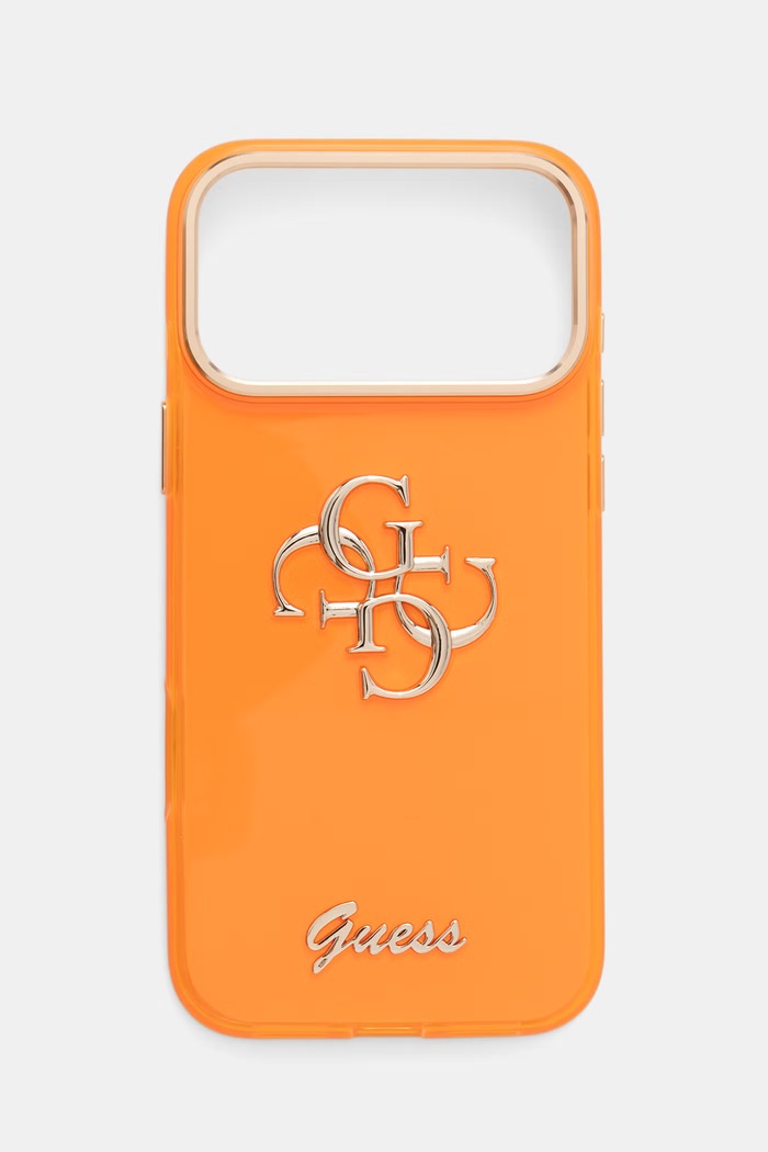 Guess obal na telefón iPhone 17 Pro Max oranžová GUHCP17X5HC4MLSO