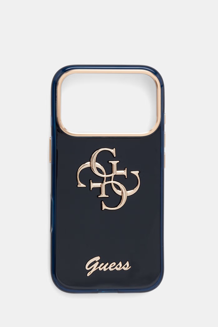 Guess obal na telefón iPhone 17 Pro tmavomodrá GUHCP17L5HC4MLSB
