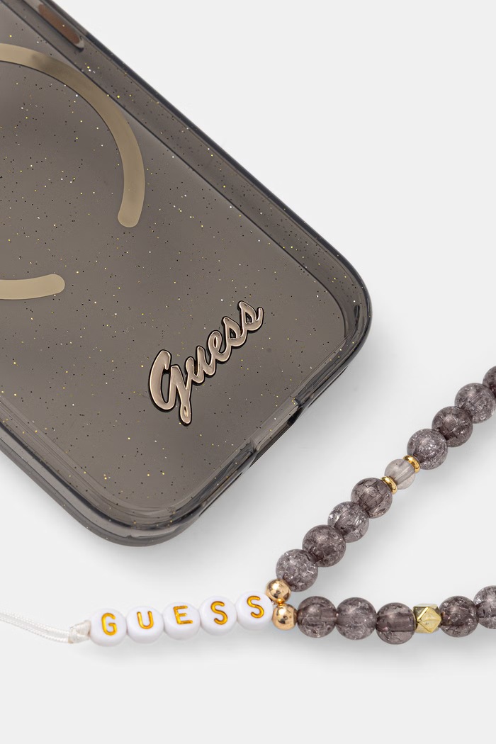 Guess puzdro na telefón iPhone 17 Pro GUHMP17L5HTGSMSK čierna AA00