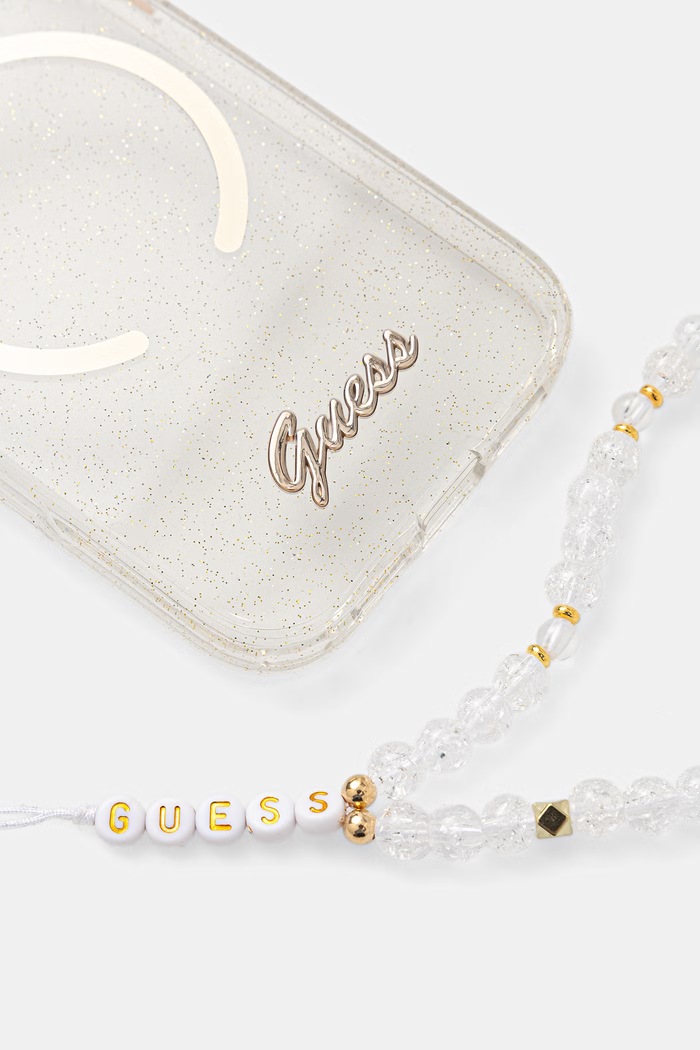 Guess puzdro na telefón iPhone 17 Pro GUHMP17L5HTGSMSH priesvitná AA00