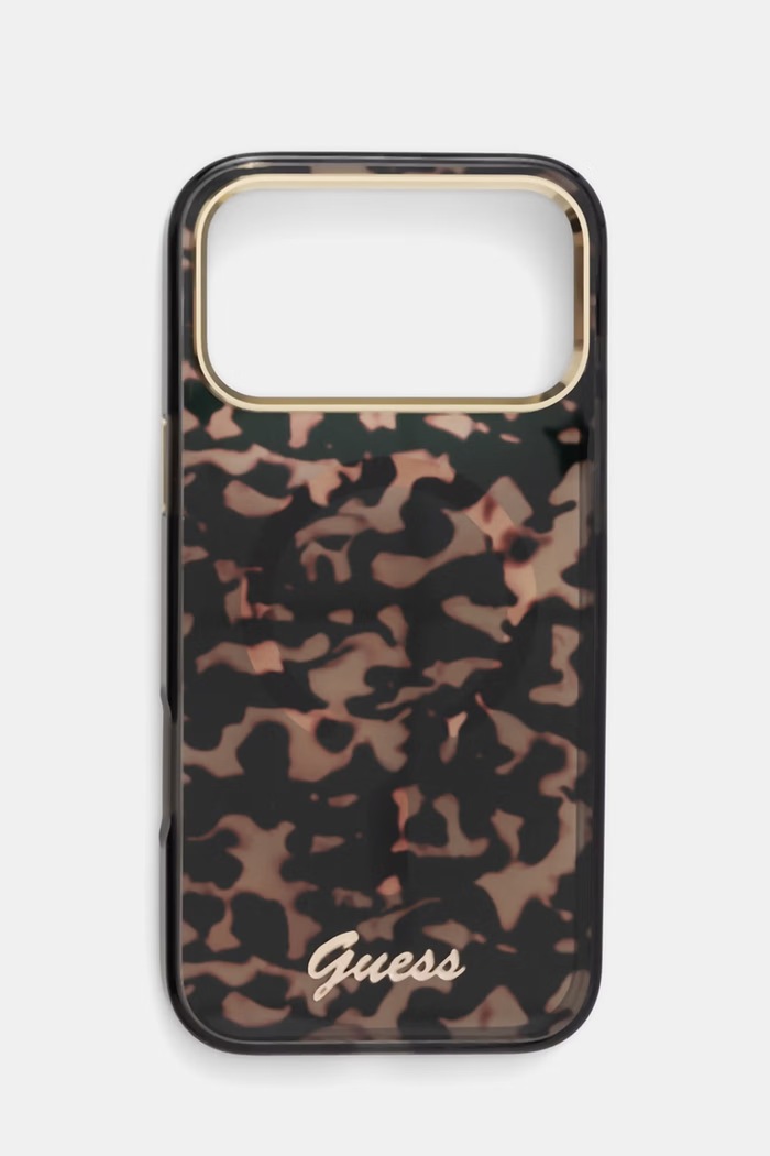 Guess carcasă de telefon iPhone 17 Pro Max negru GUHMP17X5HTTMCSK