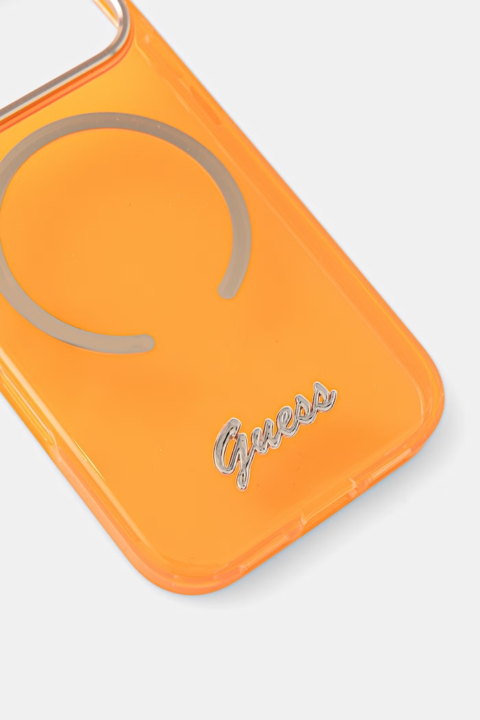 Guess puzdro na telefón iPhone 17 Pro GUHMP17L5HTCSMSO oranžová AA00