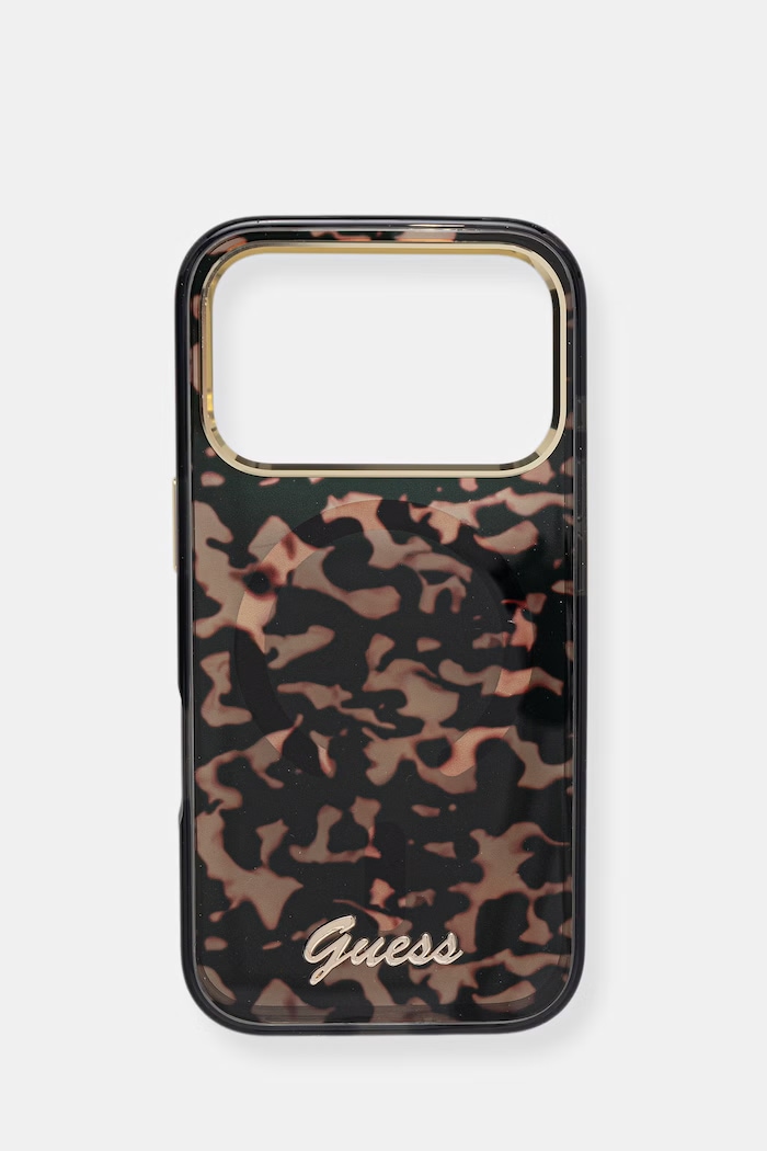 Guess puzdro na telefón iPhone 17 Pro čierna GUHMP17L5HTTMCSK