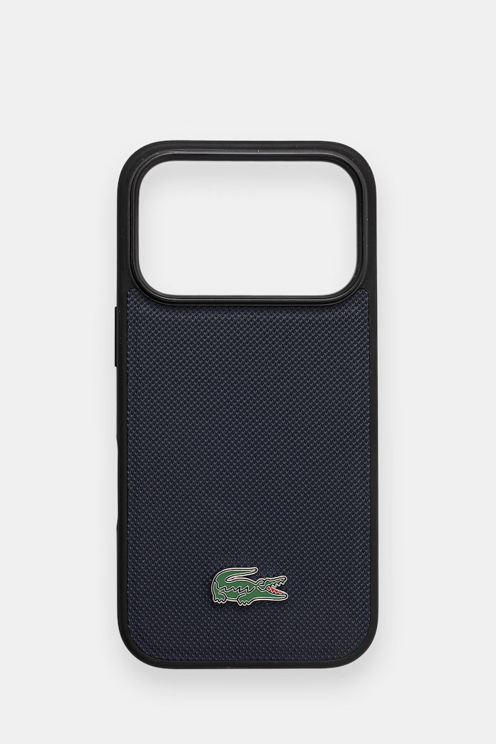 Lacoste etui na telefon iPhone 17 Pro granatowy LCHMP17LPLAV