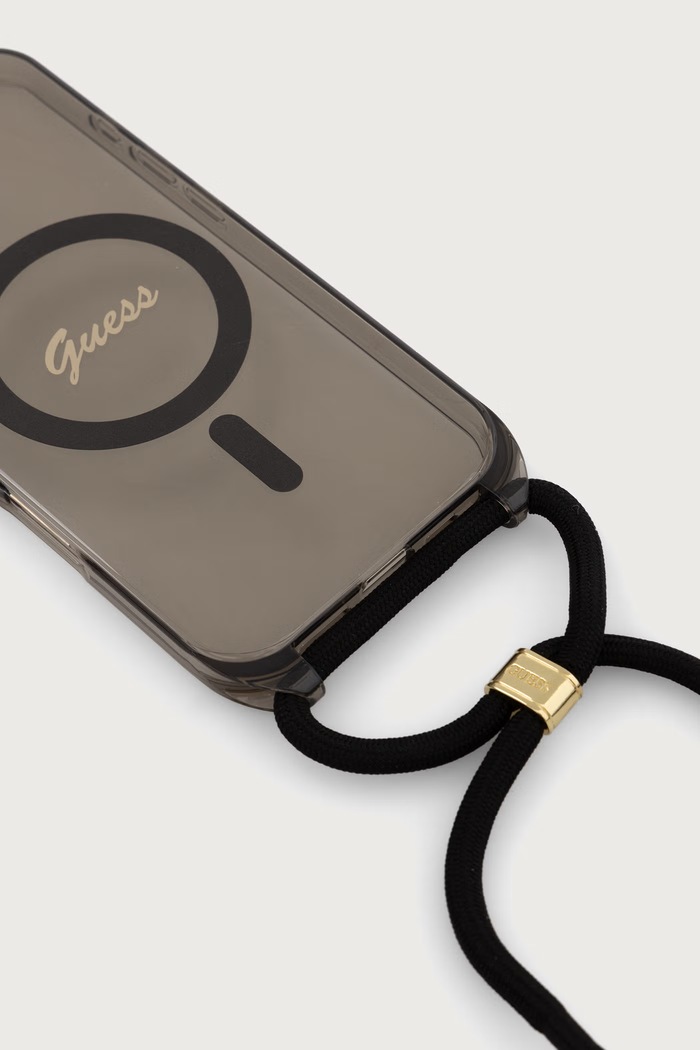 Guess Etui na telefon iPhone 16 GUHMP16SHCTSGNSK czarny AA00