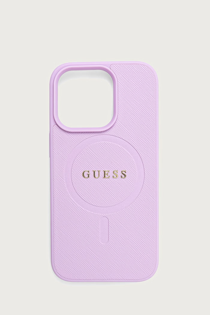 Guess Etui na telefon iPhone 16 Pro fioletowy GUHMP16LPSAHMCU