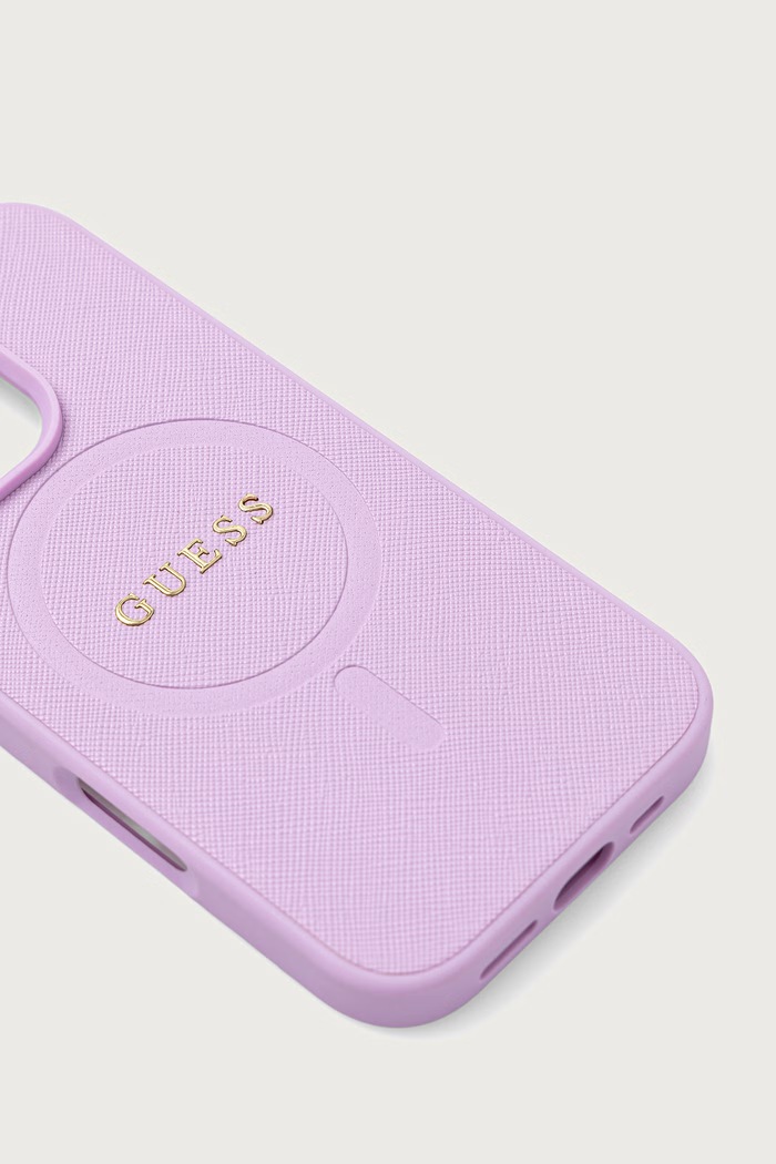 Guess Etui na telefon iPhone 16 Pro GUHMP16LPSAHMCU fioletowy AA00