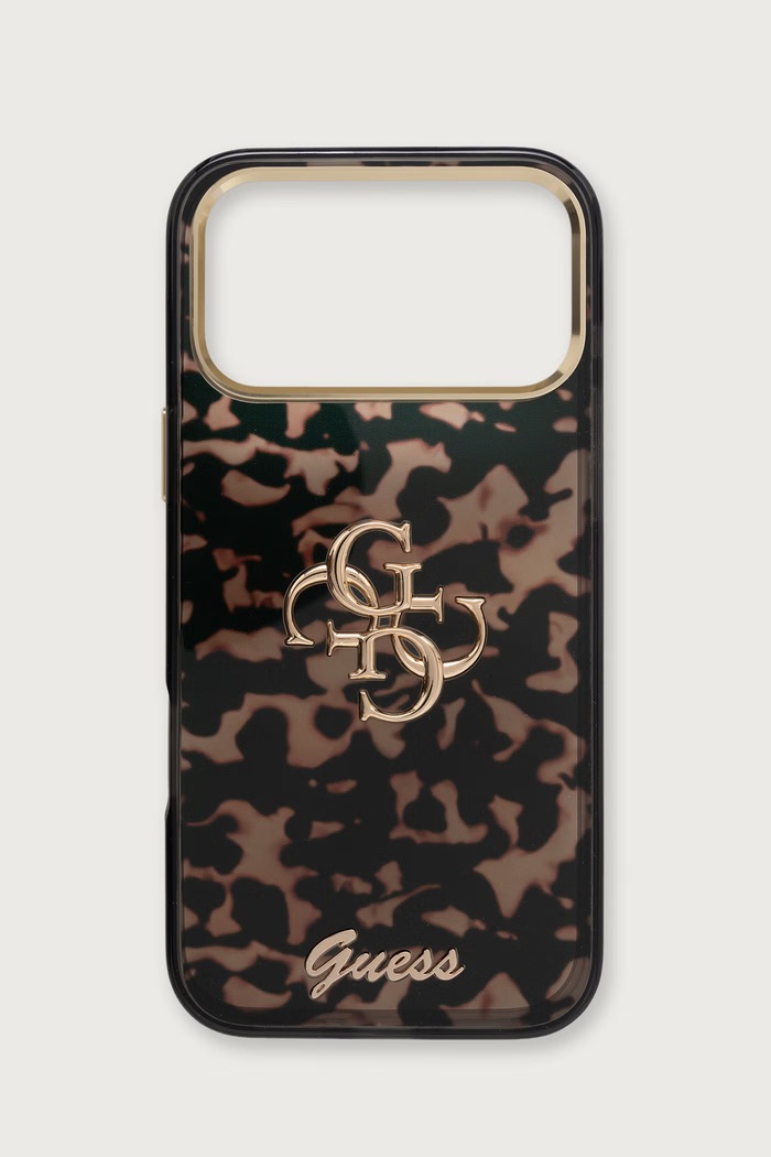 Guess Etui na telefon iPhone 17/18 Pro Max brązowy GUHCP18X6HT4SMW