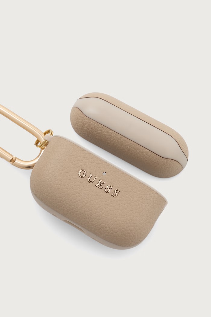 Guess Etui na słuchawki AirPods Pro 3 GUAP3PGUGMD beżowy AA00