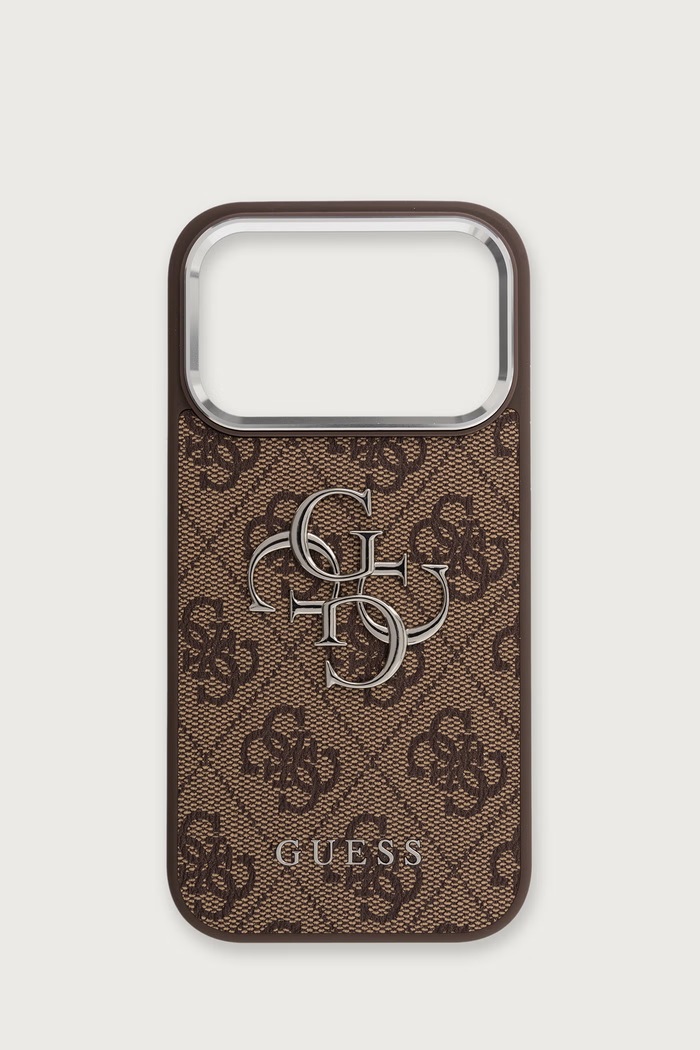 Guess Etui na telefon iPhone 17 Pro brązowy GUHCP17LP4G4SMCW