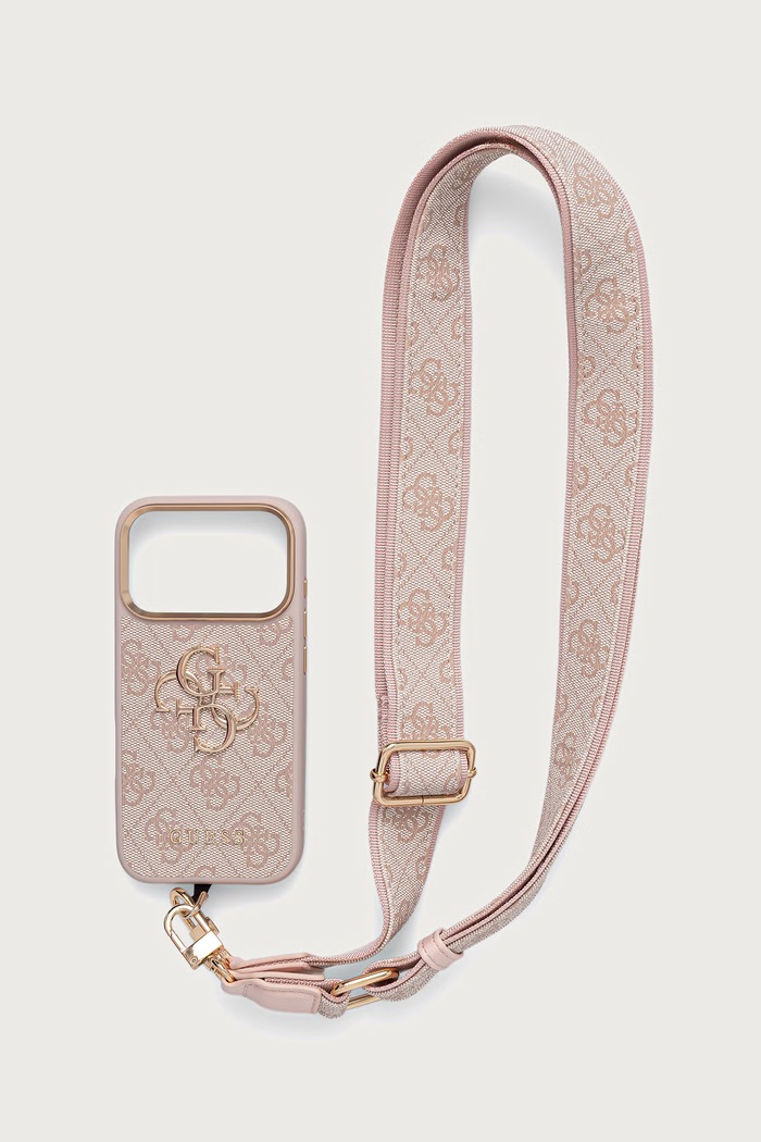 Guess Etui na telefon iPhone 17 Pro różowy GUHCP17LP4G4BCSP